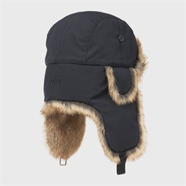 MJM Trapper 42 recycled taslan/faux fur, black