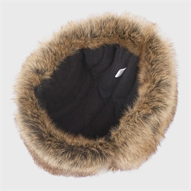 MJM Trapper 42 recycled taslan/faux fur, black