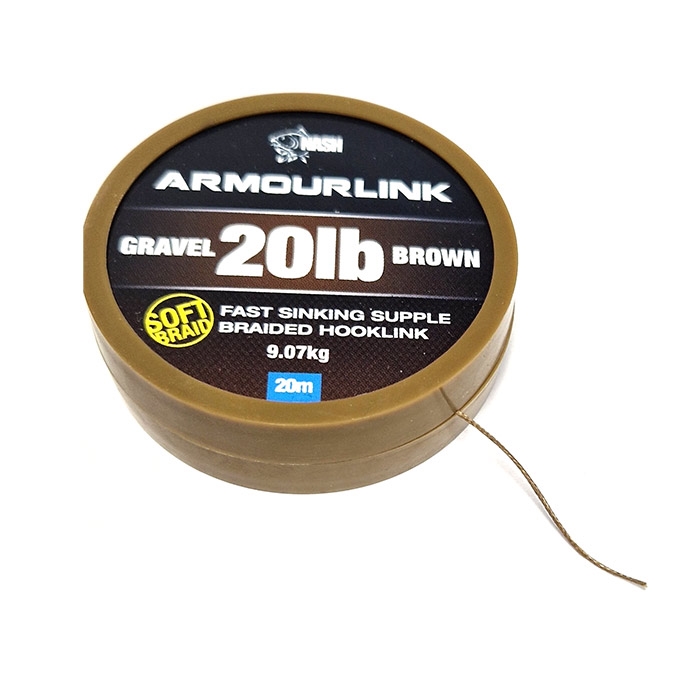 Nash Tackle Armour Link 20m, gravel brown