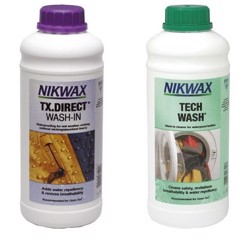 Nikwax TX-direct 1 liter + Tech Wash 1 liter