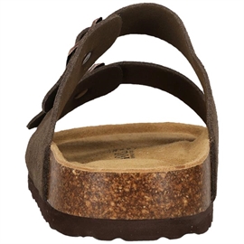Nou Comino Leather Cork slides Women, caribou