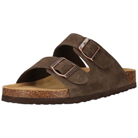 Nou Comino Leather Cork slides Women, caribou