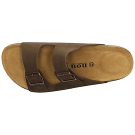 Nou Comino Leather Cork slides Women, caribou