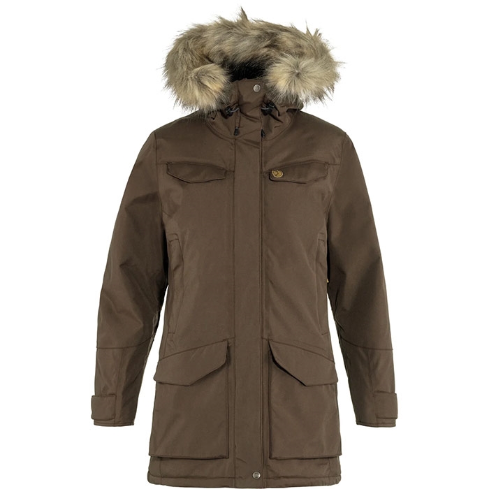 Fjällräven Nuuk Parka Kvinder / Damer-dark oak-XS – Jakker