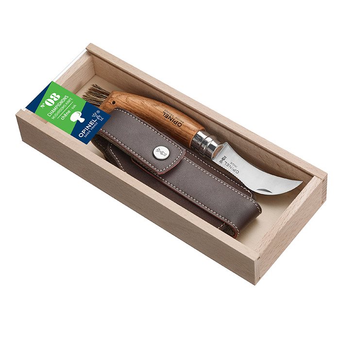 Billede af Opinel svampekniv No. 8 med etui i gaveæske - Foldeknive hos Outdoornu.dk