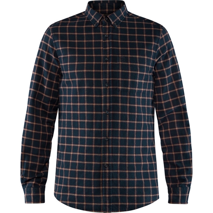 Fjällräven Övik Flannel Shirt Men-dark navy-L - Skjorter