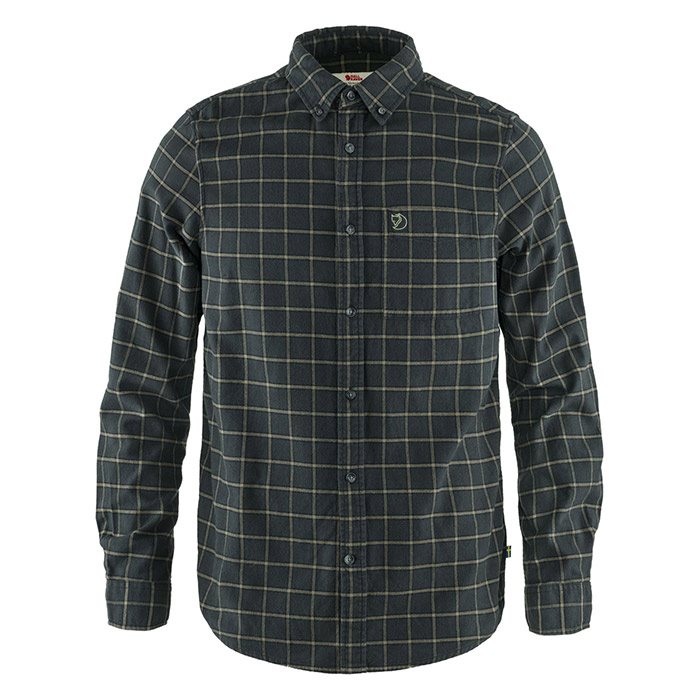 Billede af Fjällräven Övik Flannel Shirt Men-dark grey-2XL - Skjorter hos Outdoornu.dk