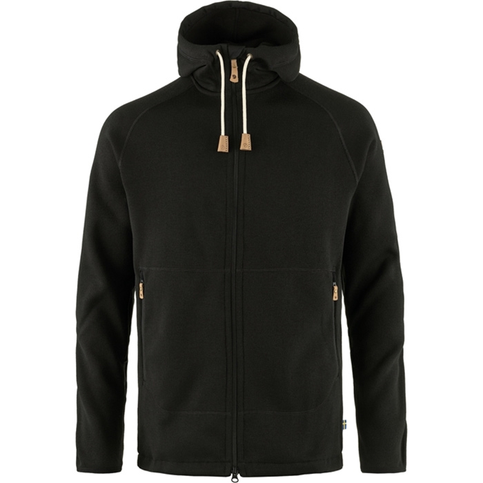 Fjallraven Övik Fleece Hoodie Black-l Fleecejakker