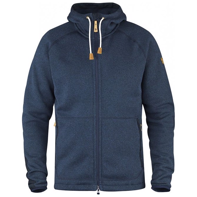 Fjällräven Mens Övik Fleece Hoodie (Blå (NAVY/560) Large)