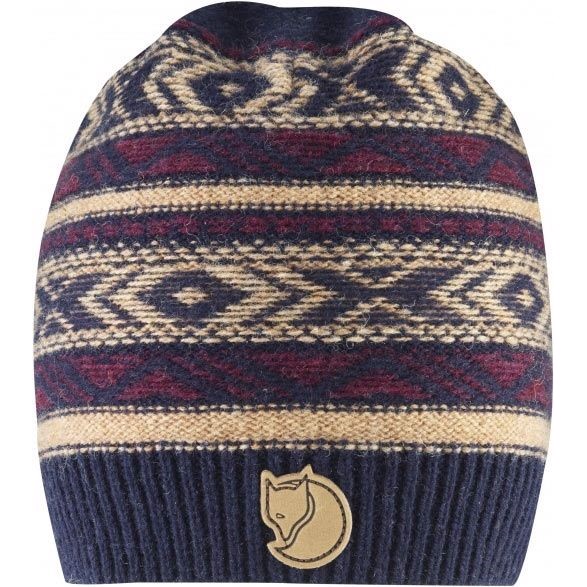 Fjällräven Övik Folk Beanie, dark navy