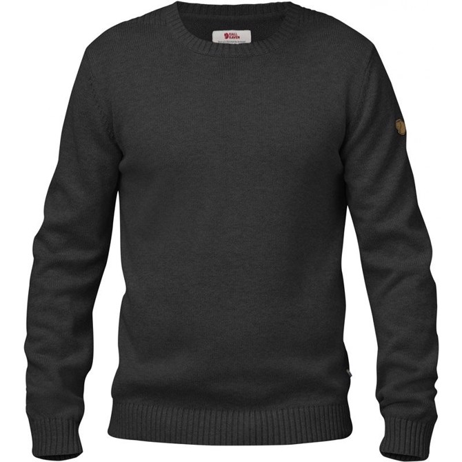 Fjällräven Övik Knit Crew, dark grey