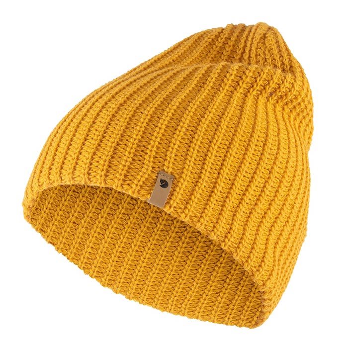 Fjällräven Övik Melange beanie-mustard yellow - Hue