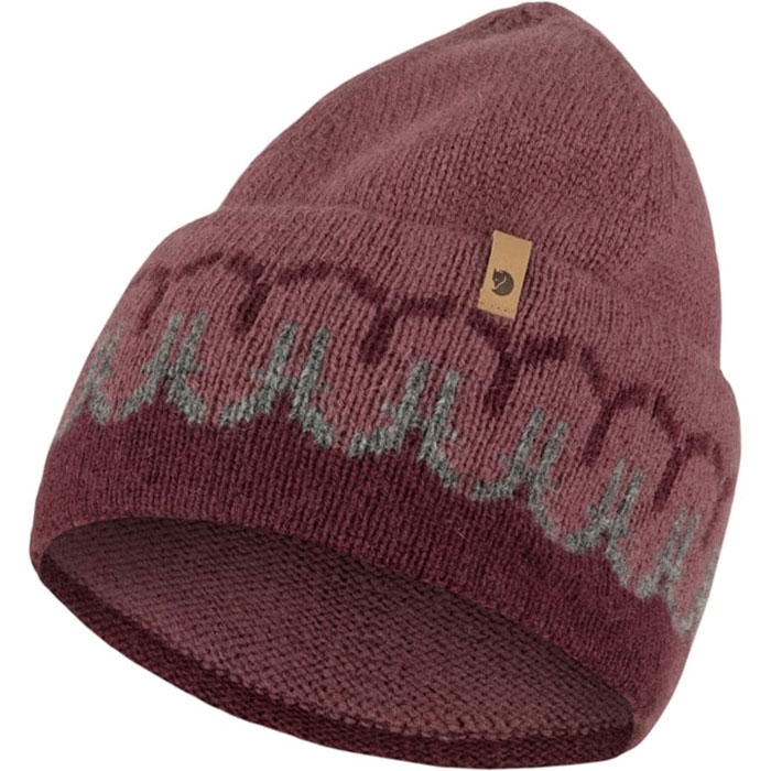 Billede af Fjällräven Övik Path Knit Beanie-dark garnet / mesa purple - Hue