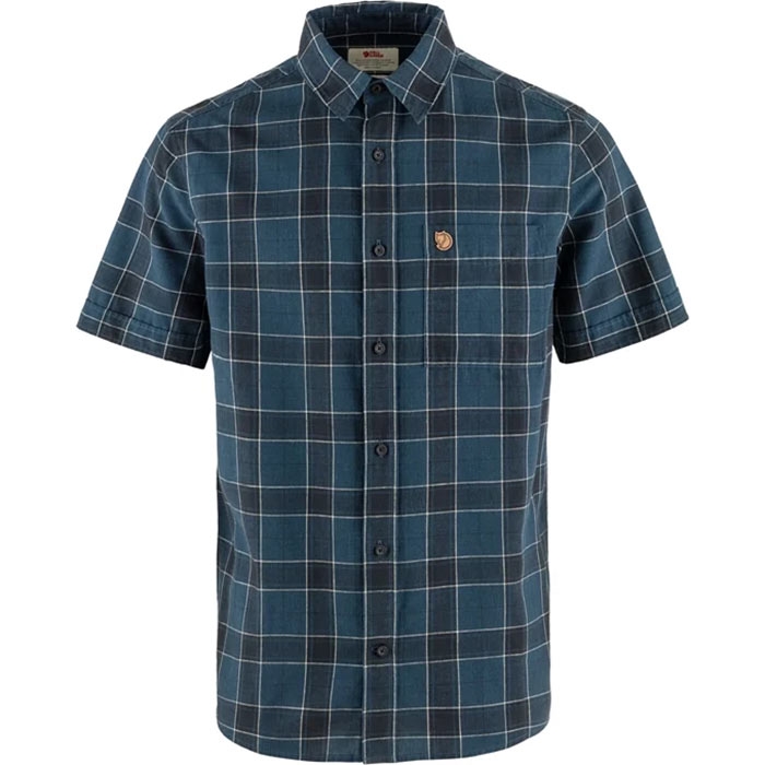 Fjällräven Övik Travel Shirt Men-indigo blue/dark navy-XL - Skjorter