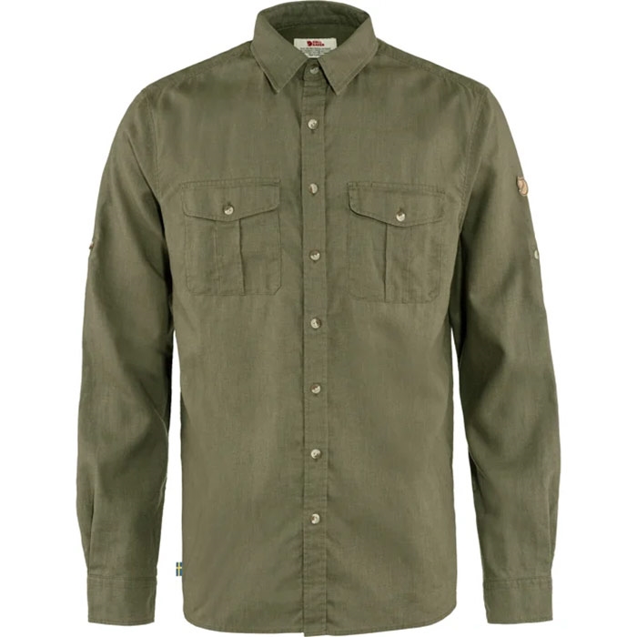 Fjällräven Övik Travel Shirt LS Men-green-L