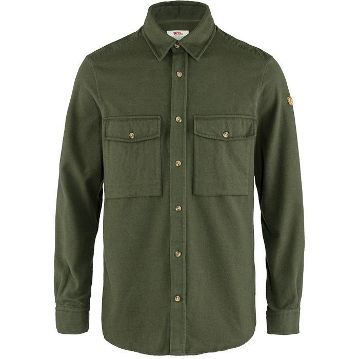 Fjällräven Övik Twill Skjorte Herre, deep forest