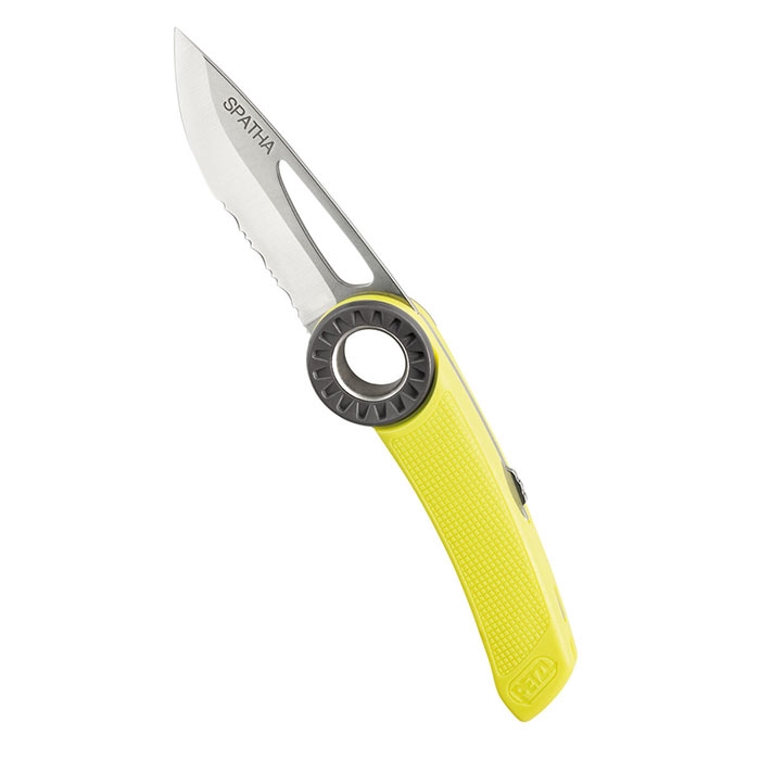 Billede af Petzl Spatha foldekniv, gul - Foldeknive