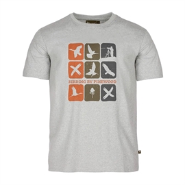 Pinewood Birding T-shirt Men, l. grey
