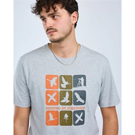 Pinewood Birding T-shirt Men, l. grey
