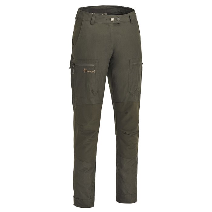 Billede af Pinewood Caribou TC damebukser-dark olive-42 - Bukser