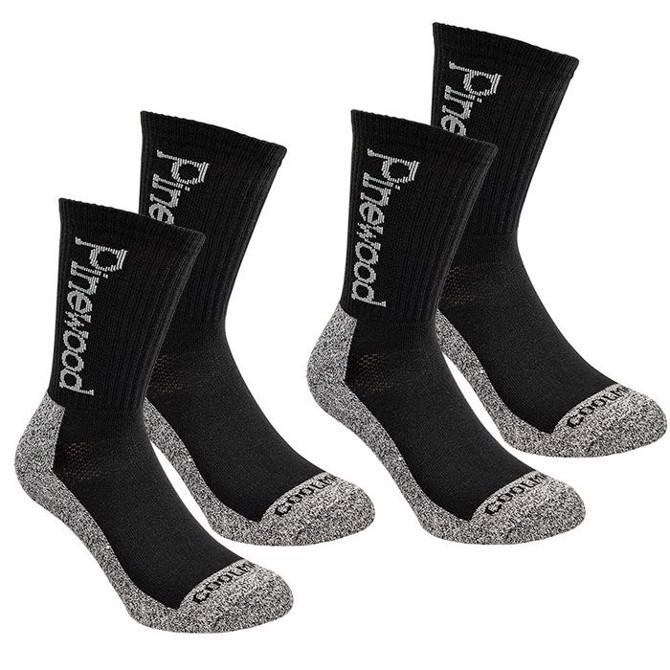 Pinewood Coolmax strømper 2-par, sort-40-42