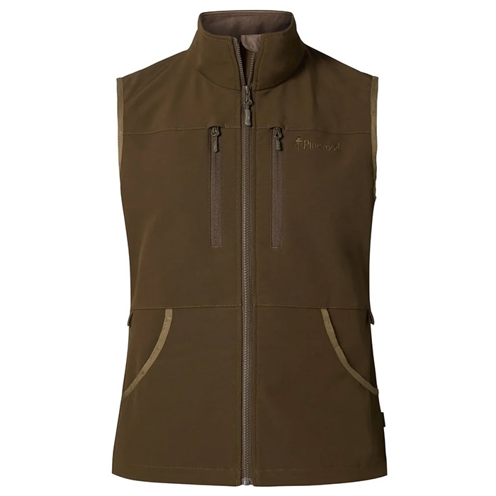 Pinewood Dog Sports Stretch Vest Kvinder / Damer-dark olive-L - Veste