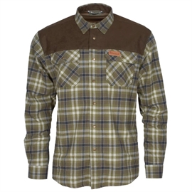 Pinewood Douglas flannelskjorte, h.olive/l.khaki