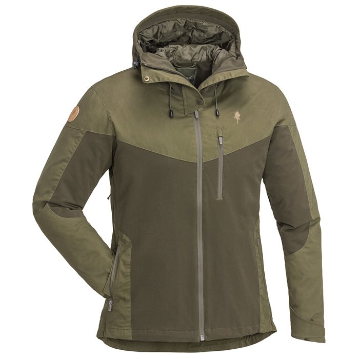 Se Pinewood Finnveden Hybrid Extreme damejakke-d.olive/h.olive-XL - Jakker hos Outdoornu.dk