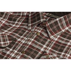 Pinewood Prestwick flannelskjorte, white/bown