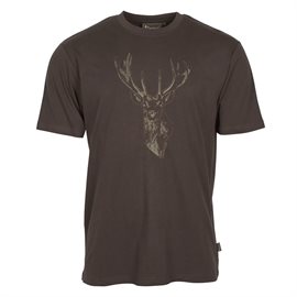 Pinewood Red Deer T-Shirt, suede brown