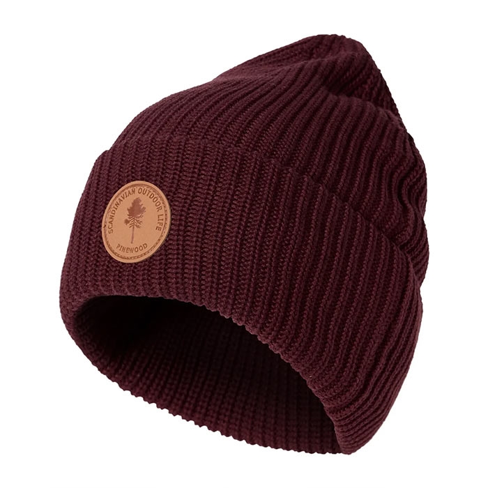 Pinewood Knitted Beanie-earth plum - Hue