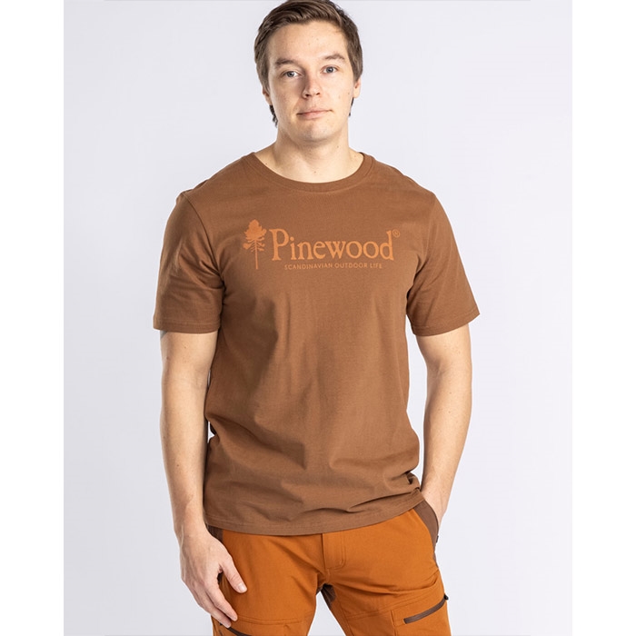 Pinewood Outdoor Life T-Shirt Men-nougat-M - T-Shirt, Polo-shirt