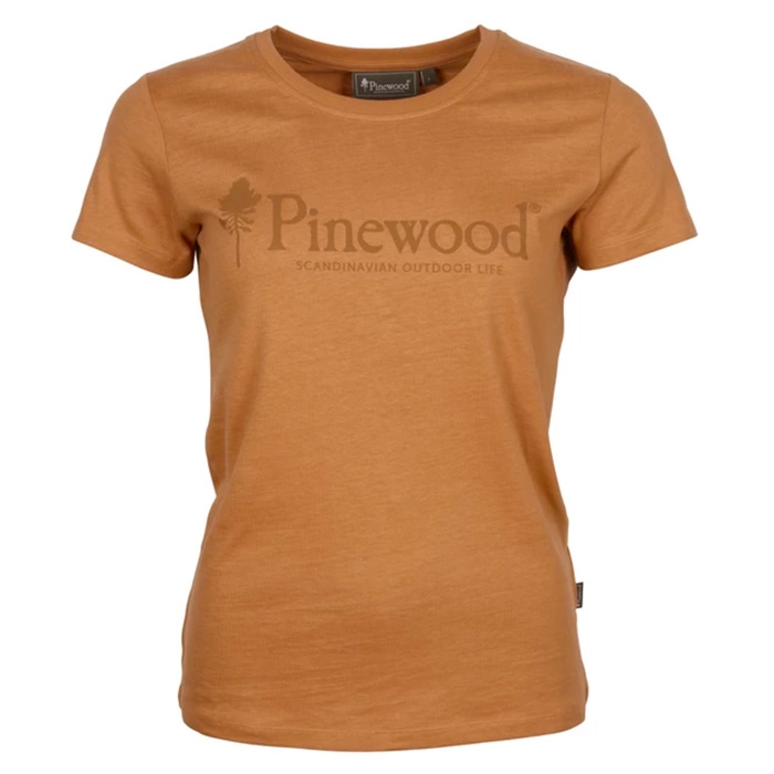 Pinewood Outdoor Life T-Shirt Dame-l.terracotta-M - T-Shirts