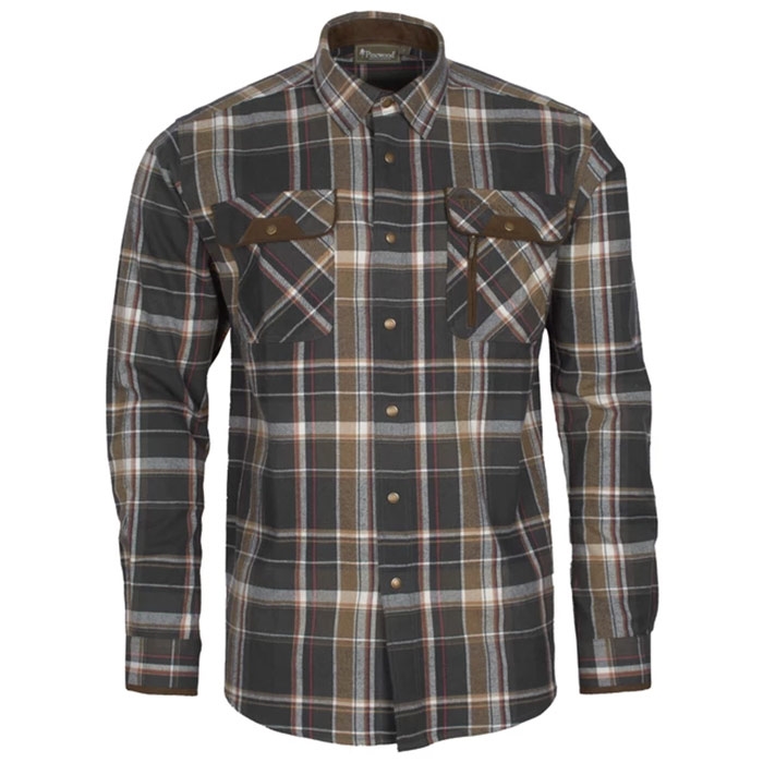 Billede af Pinewood Prestwick flannelskjorte, d.green/black - Skjorter