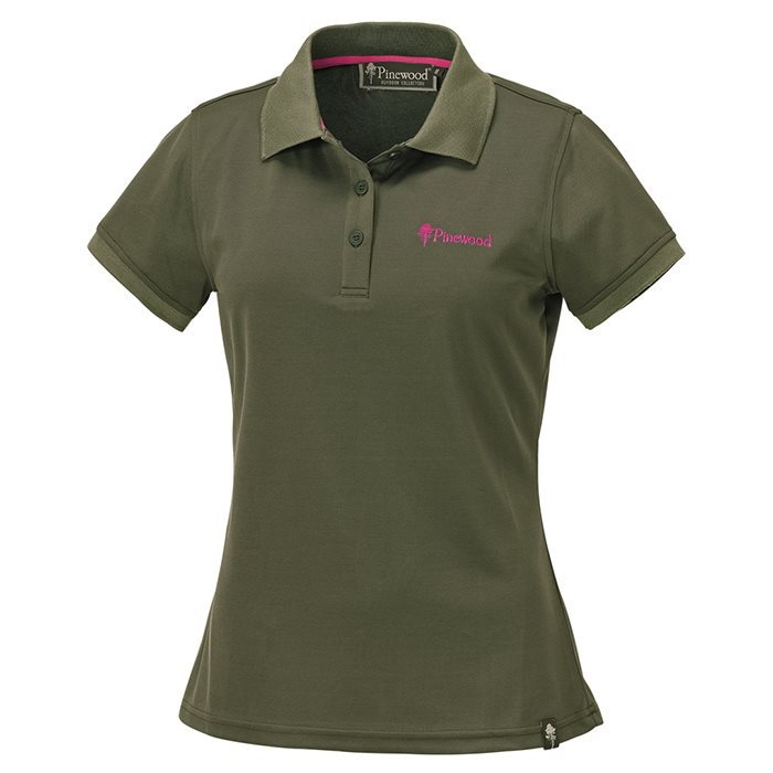 Pinewood Ramsey Polo Shirt Dame, green - T-Shirts