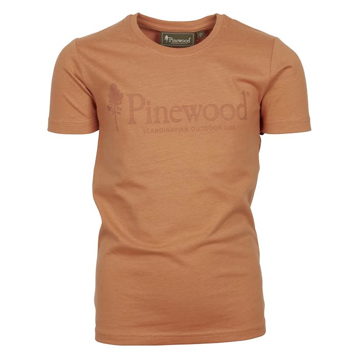 Pinewood Outdoor Life T-Shirt til børn-terracotta-152 - T-Shirts
