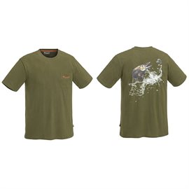 Pinewood Fishing T-Shirt "gedde", olive