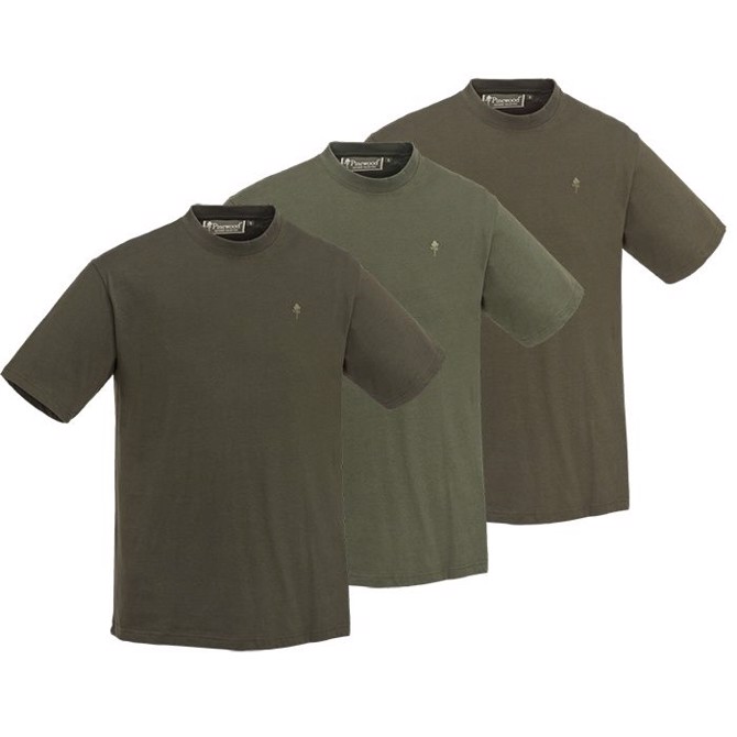 Pinewood T-Shirt "naturfarver", 3-pak-S - T-Shirt, Polo-shirt