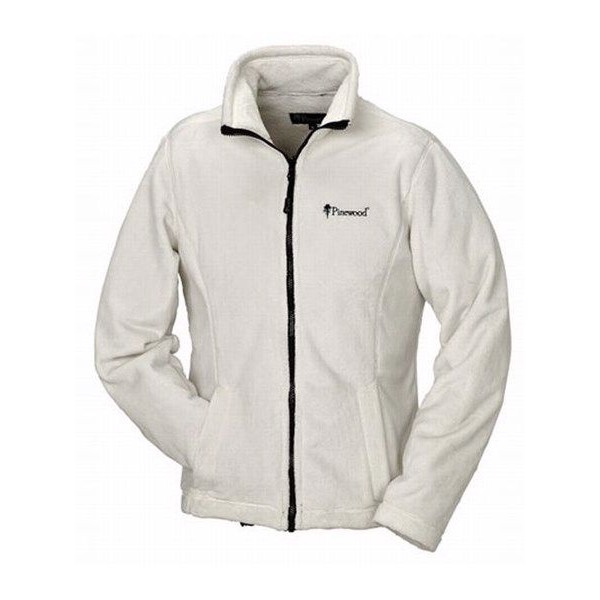 Pinewood Afgan teddyjakke, hvid-L - Fleecejakker og softshell