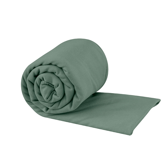 Sea to Summit pocket towel L / håndklæde, 60x120 cm, sage - Håndklæde, personlig pleje