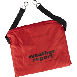 Weather Report poncho med refleks, rød