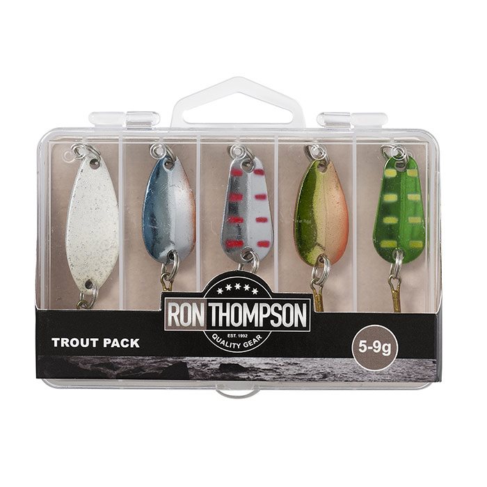 Ron Thompson "trout pack" blink sortiment, 5-9gr 