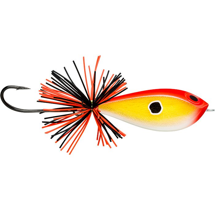 Se Rapala Balsa Xtream Frog, 5,5cm / 13g-gold fluo red - Wobler hos Outdoornu.dk