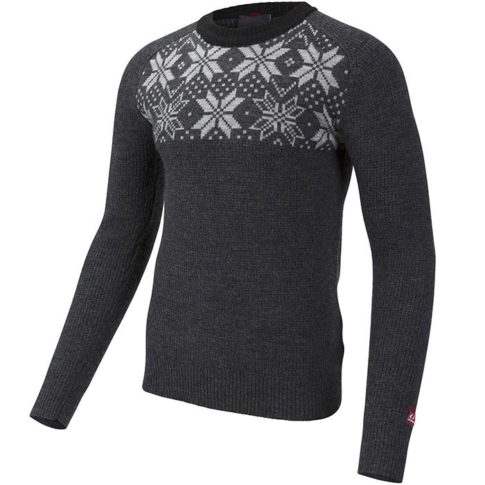 Billede af Ulvang Rav Kiby Round neck 100% uld, charcoal/mel.grey - Trøjer