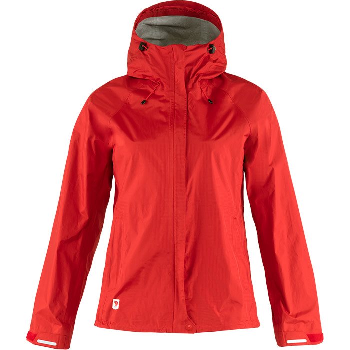 Fjallraven High Coast Hydratic Jacket Kvinder Damer True Rød Regntøj Poncho