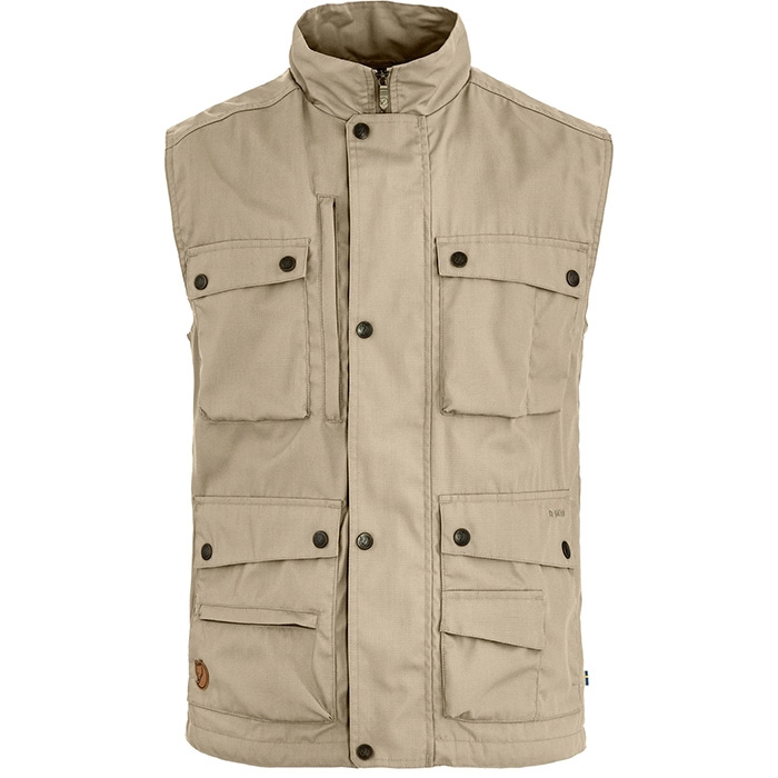 Fjällräven Mens Reporter Lite Vest (Beige (FOSSIL/118) Large)