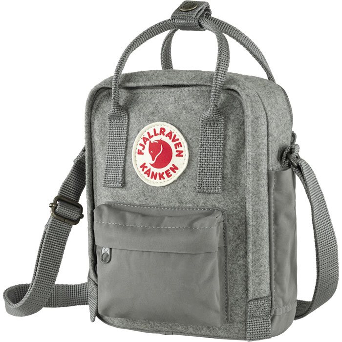 Fjällräven Kånken Re-Wool Sling-granite grey