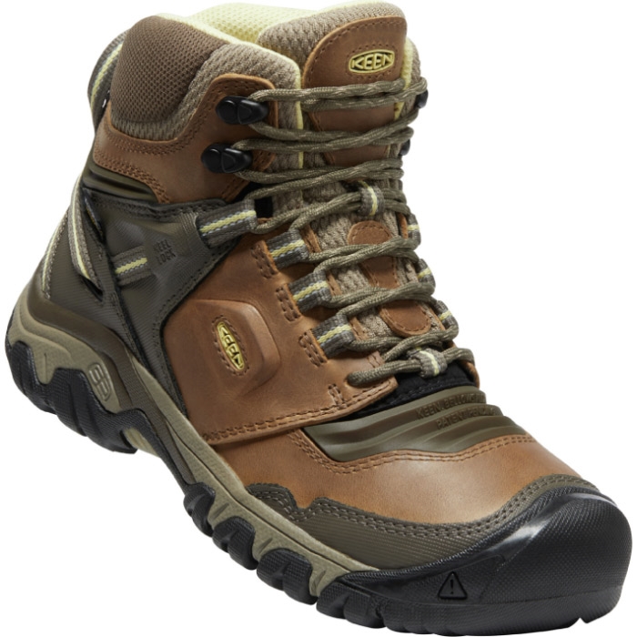 Keen Ridge Flex Mid WP Women, safari/custard-40 - Vandrestøvler