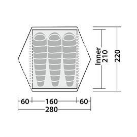 Robens Aster 3 Pro telt - 3-pers.