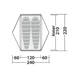 Robens Aster 2 Pro telt - 2-pers.